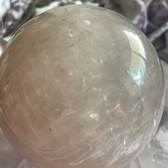 Lavender Rose Quartz Sphere 💕 - Picture 3 of 4